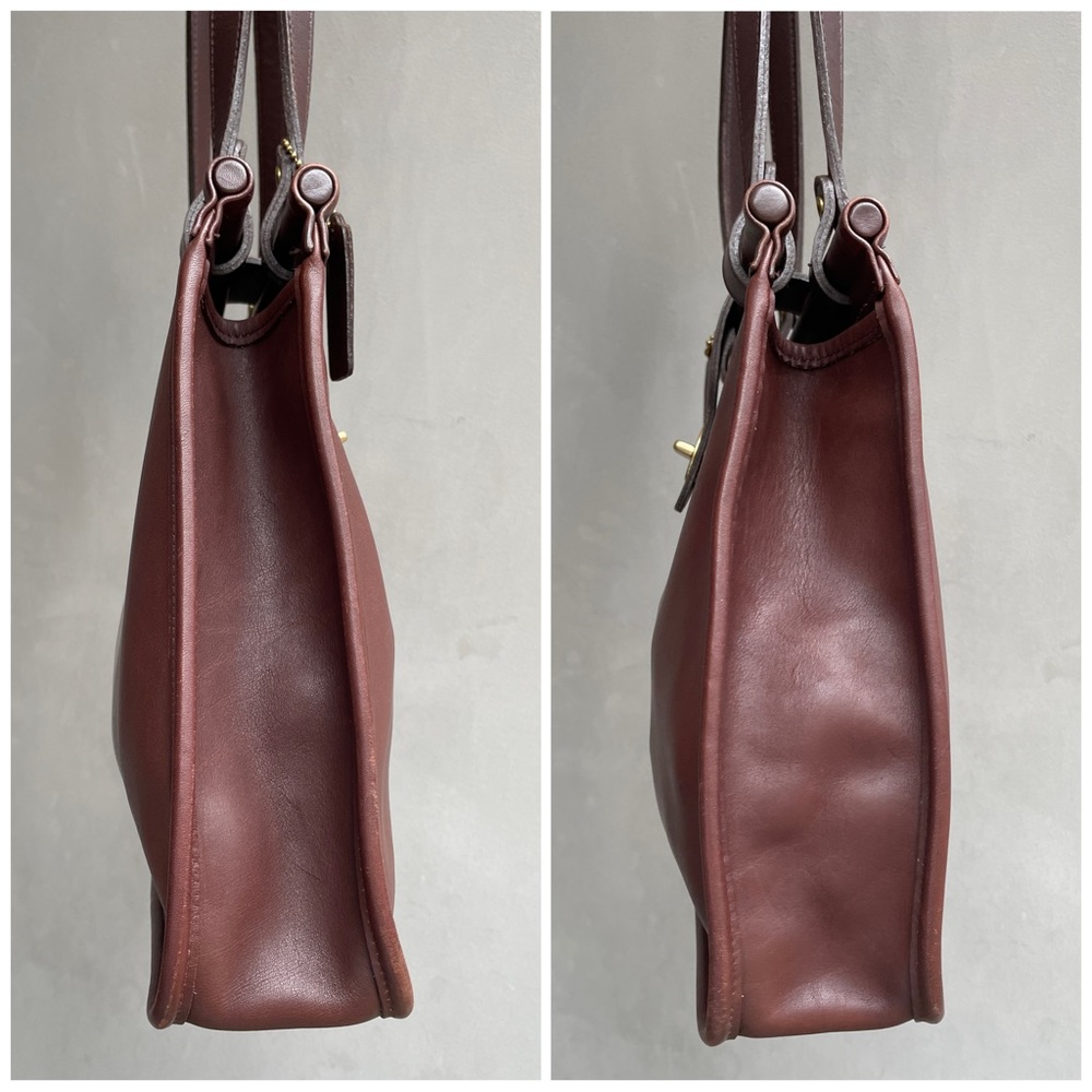 COACH Vintage Mahogany Weston Shopper Bag, Coach 9021, Coach Leather Tote Bag - Picture 12 of 12